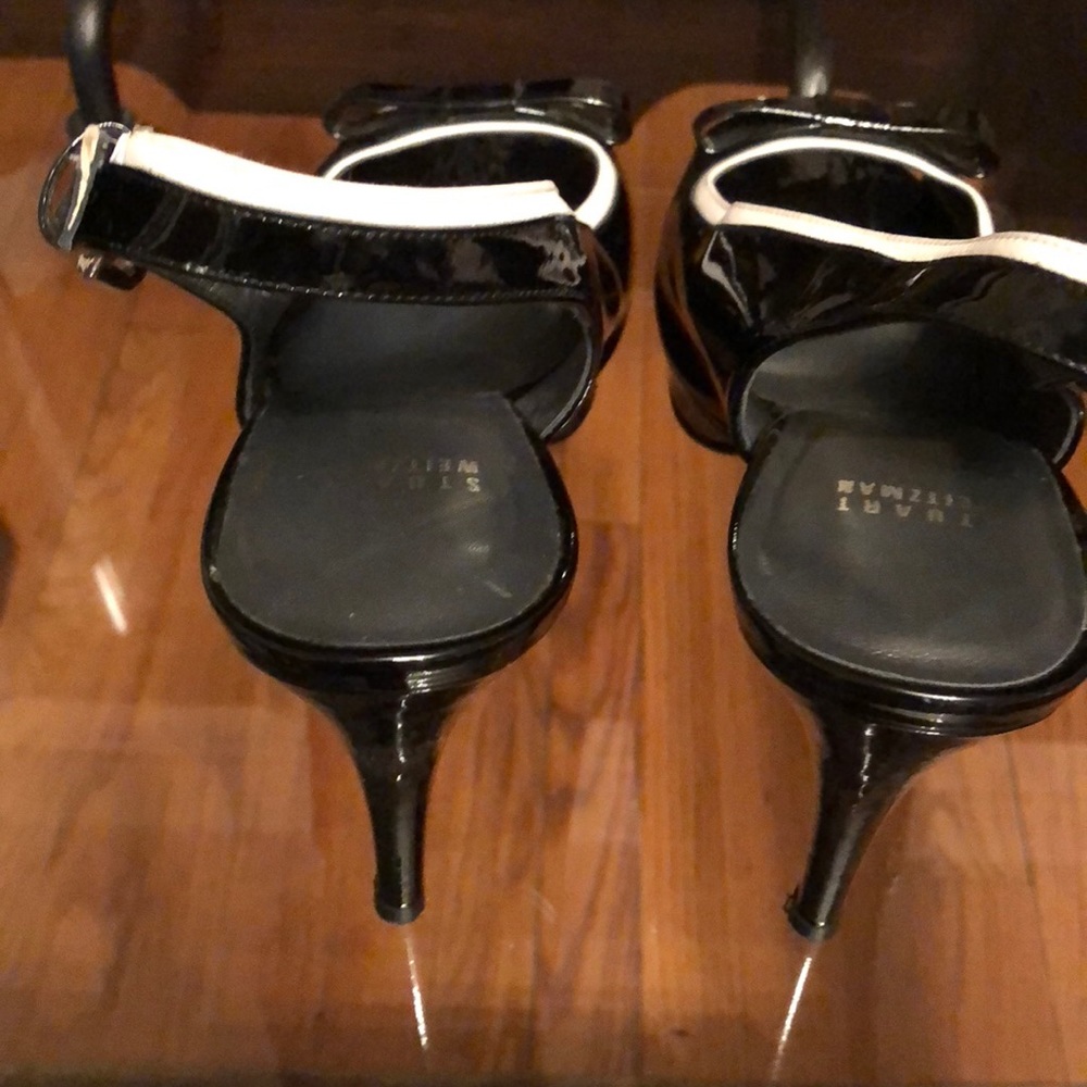 Stuart Weiztman Ginger Black Patent Leather - image 3